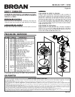 Предварительный просмотр 8 страницы Broan 757PT Instructions Manual