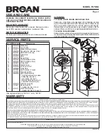 Предварительный просмотр 4 страницы Broan 757SNC Instruction Manual