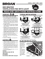 Предварительный просмотр 1 страницы Broan 764BN Manual