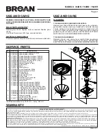 Предварительный просмотр 4 страницы Broan 764BN Manual