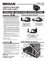 Preview for 1 page of Broan 791LED Instructions Manual