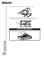 Предварительный просмотр 10 страницы Broan 836785 Installation Use And Care Manual