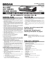 Broan ALLURE QS1 Series Instructions Manual предпросмотр