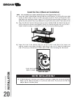 Предварительный просмотр 20 страницы Broan Alta ALT4 Series Installation Use And Care Manual