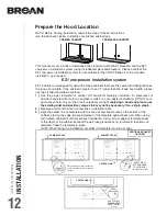 Предварительный просмотр 12 страницы Broan Antero CLSC230SS Installation Use And Care Manual