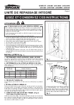 Предварительный просмотр 3 страницы Broan AVD40B Instructions Manual