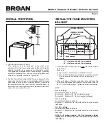 Предварительный просмотр 3 страницы Broan B5630SS Quick Start Manual