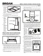 Предварительный просмотр 7 страницы Broan B5630SS Quick Start Manual