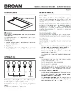 Предварительный просмотр 8 страницы Broan B5630SS Quick Start Manual