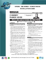 Предварительный просмотр 1 страницы Broan B58 Series Installation Manual