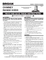 Preview for 1 page of Broan B5830SS Instructions Manual