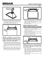 Preview for 14 page of Broan B5830SS Instructions Manual