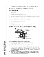 Предварительный просмотр 8 страницы Broan BCDA series Installation Use And Care Manual