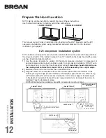 Предварительный просмотр 12 страницы Broan BCDF Series Installation Use And Care Manual