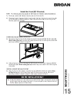 Предварительный просмотр 15 страницы Broan BCDF Series Installation Use And Care Manual