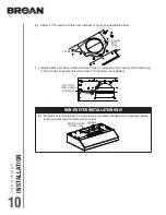 Предварительный просмотр 10 страницы Broan BCDF1 Series Installation Use And Care Manual