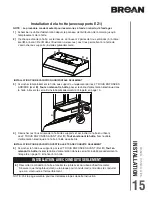 Предварительный просмотр 40 страницы Broan BCDF1 Series Installation Use And Care Manual