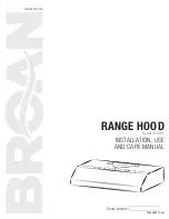 Broan BCDH1 Series Installation Use And Care Manual предпросмотр