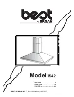 Broan beot IS42 Instructions Manual предпросмотр