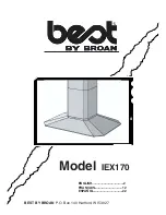 Broan Best IEX170 Manual предпросмотр