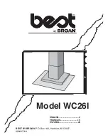 Предварительный просмотр 1 страницы Broan Best WC26I Owner'S Manual