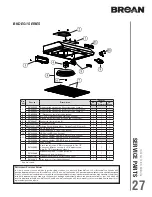 Предварительный просмотр 27 страницы Broan BKDB1 Installation Use And Care Manual