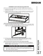 Предварительный просмотр 37 страницы Broan BKSJ1 Series Installation Use And Care Manual