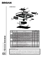 Предварительный просмотр 44 страницы Broan BKSJ1 Series Installation Use And Care Manual