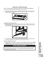 Предварительный просмотр 15 страницы Broan BQDD Series Installation Use And Care Manual