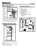 Предварительный просмотр 3 страницы Broan BW50 SERIES Instructions Manual