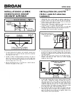 Предварительный просмотр 14 страницы Broan BW50 SERIES Instructions Manual