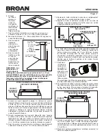 Предварительный просмотр 17 страницы Broan BW50 SERIES Instructions Manual