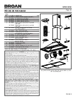 Предварительный просмотр 18 страницы Broan BW50 SERIES Instructions Manual