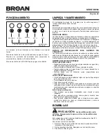 Предварительный просмотр 20 страницы Broan BW50 SERIES Instructions Manual