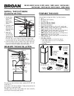 Предварительный просмотр 3 страницы Broan BWP1 Series Instructions Manual