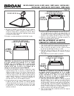 Предварительный просмотр 18 страницы Broan BWP1 Series Instructions Manual