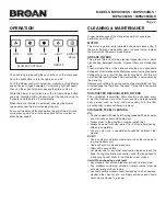 Предварительный просмотр 2 страницы Broan BWS1304BLS Instructions Manual