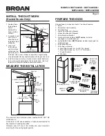 Предварительный просмотр 3 страницы Broan BWT1 Series Installation Manual