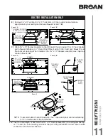 Предварительный просмотр 11 страницы Broan CLDA1 Series Installation Use And Care Manual