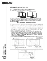 Предварительный просмотр 12 страницы Broan CLDA1 Series Installation Use And Care Manual