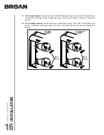 Предварительный просмотр 16 страницы Broan CLDA1 Series Installation Use And Care Manual