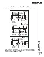 Предварительный просмотр 17 страницы Broan CLDA1 Series Installation Use And Care Manual