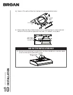 Предварительный просмотр 10 страницы Broan CRDE1 Series Installation Use And Care Manual