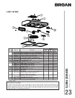 Предварительный просмотр 23 страницы Broan CRDE1 Series Installation Use And Care Manual