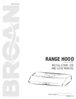 Broan CRDN1 SERIES Installation Use And Care Manual предпросмотр