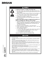 Предварительный просмотр 4 страницы Broan CRDN1 SERIES Installation Use And Care Manual