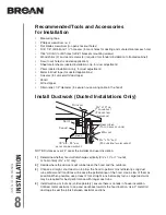 Предварительный просмотр 8 страницы Broan CRDN1 SERIES Installation Use And Care Manual