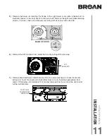 Предварительный просмотр 11 страницы Broan CRDN1 SERIES Installation Use And Care Manual