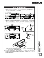 Предварительный просмотр 13 страницы Broan CRDN1 SERIES Installation Use And Care Manual