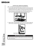 Предварительный просмотр 20 страницы Broan CRDN1 SERIES Installation Use And Care Manual